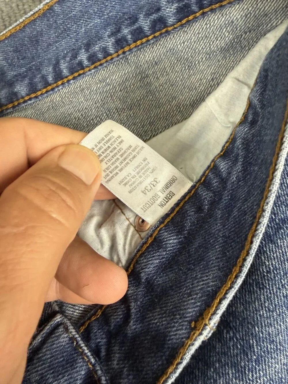 Aeropostale Mens Blue Benton Original Bootcut Jeans 33x34